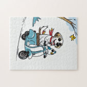 Happy Dog Scooter Adventure Puzzel (Horizontaal)