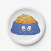 Happy Dog-voedsel Papieren Bordje (Voorkant)