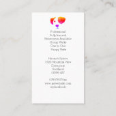 Happy Dog Walking / Carte de visite de l'éleveur d (Dos)