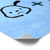 Happy Dog Wiskunde Print - blauw (Hoek)