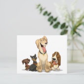 Happy Dogs Briefkaart (Staand voorkant)