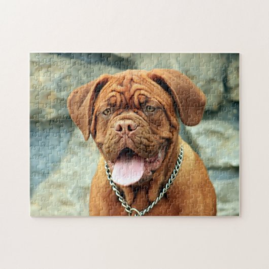 Happy Dogue de Bordeaux Legpuzzel (Horizontaal)
