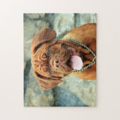 Happy Dogue de Bordeaux Legpuzzel (Verticaal)
