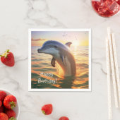 Happy Dolphin Birthday Servet (Insitu)