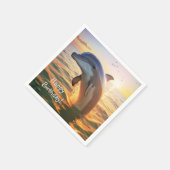 Happy Dolphin Birthday Servet (Hoek)