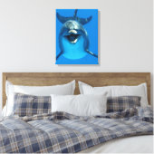 Happy Dolphin Canvas (Insitu (Slaapkamer))