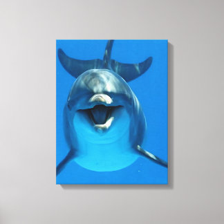 Happy Dolphin Canvas Afdruk