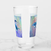 Happy Dolphin Couple Glass Glas (Rechts)