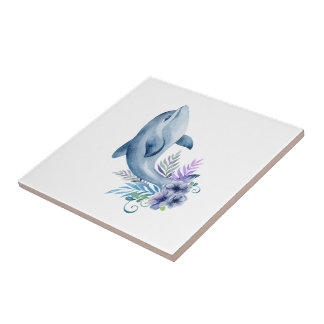Happy Dolphin Design Tegeltje