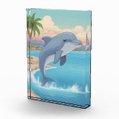 Happy Dolphin Photo Block Fotoblokken (Rechts)