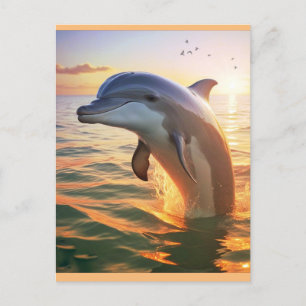 Happy Dolphin Postcard Briefkaart
