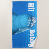 Happy Dolphin Strandlaken (Voorkant)