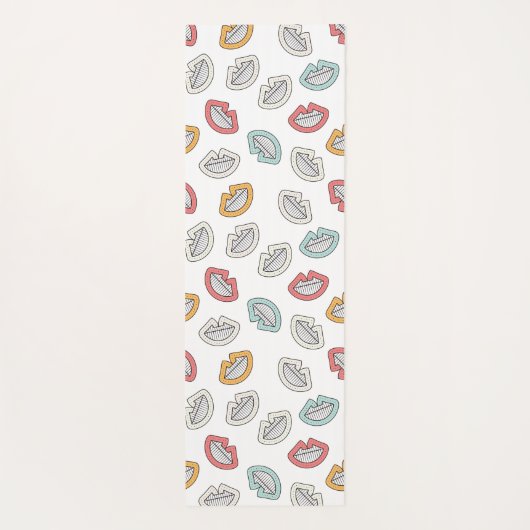 Happy Doodle Laugh Yogamat (Achterkant)