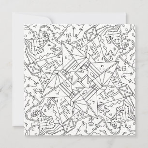 Happy Doodles: Origami Dinosaur Land Kleurstof