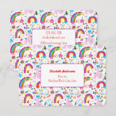 Happy Doodles Playdate Invitation (Devant / Derrière)
