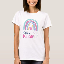 Happy Dot Day - Boho Rainbow and dots T-shirt