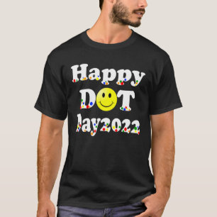 Happy Dot Day Colorful Rainbow Polka Dot Boys Girl T-shirt