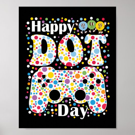 Happy Dot Day Gamer Poster (Voorkant)