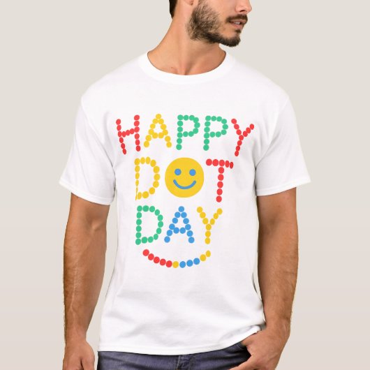 Happy Dot Day viering T-shirt (Voorkant)
