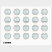 Happy Dots Balise Baby shower garçon Sticker (Feuille)