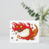 Happy Dragon Briefkaart (Staand voorkant)
