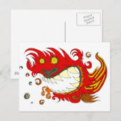 Happy Dragon Briefkaart (Voorkant / Achterkant)