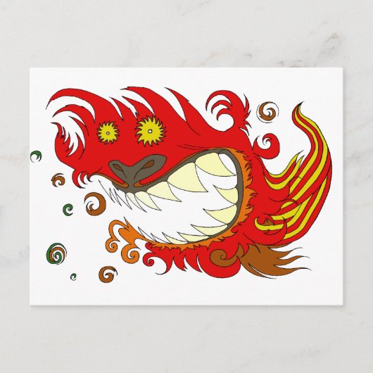Happy Dragon Briefkaart (Voorkant)