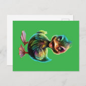 Happy duck. briefkaart (Voorkant / Achterkant)