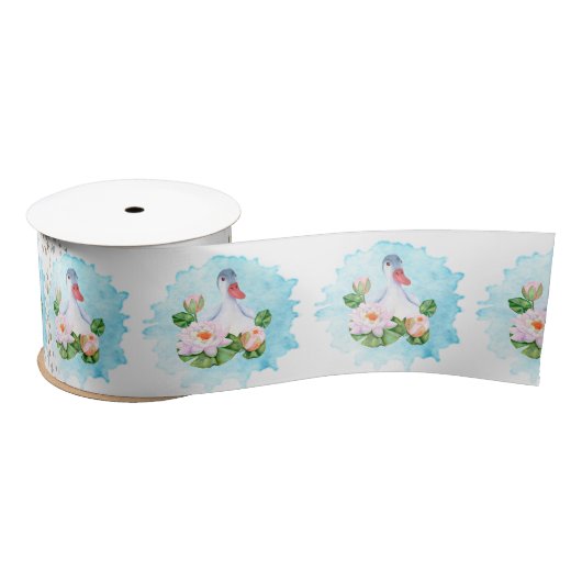 Happy Duck Satin Ribbon Lint (Spoel)
