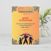 Happy Dussehra Vijayadashmi Kaart (Staand voorkant)