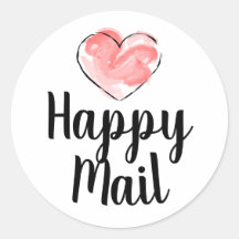 Happy e-mail autour des autocollants d'affaires