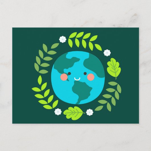 Happy Earth Briefkaart (Voorkant)