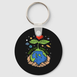 Happy Earth Day 2024 Red onze planeet Schattige Ea Sleutelhanger