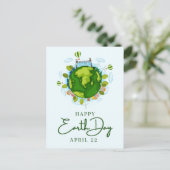 Happy Earth Day Briefkaart (Staand voorkant)