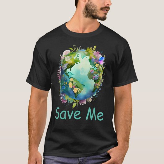 Happy Earth Day Cute Earth met Florence Earth Day T-shirt (Voorkant)
