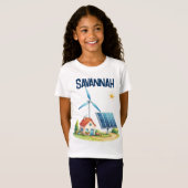 Happy Earth Day Gepersonaliseerde planeet Aarde T-shirt (Voorkant volledig)