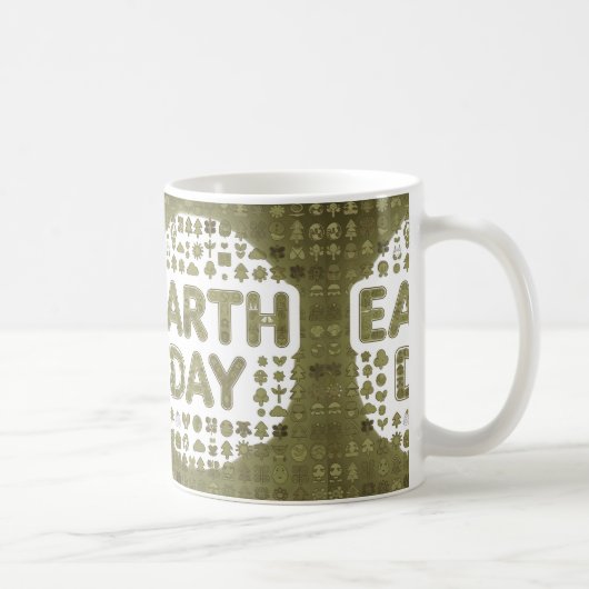 Happy Earth Day Gift Idee Koffiemok (Rechts)