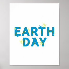 Happy Earth Day Poster-Eco Holiday Gift Poster