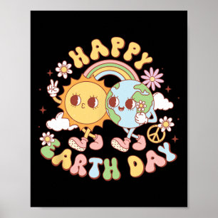 Happy Earth Day Shirt Schattige Earth Day 2025 Man Poster