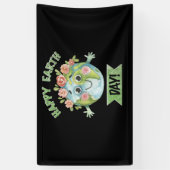 Happy Earth Day Spandoek (Verticaal)