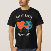 Happy Earth Mannen T-shirt (Voorkant)