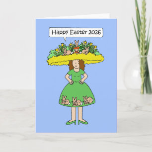 Happy Easter 2026 Kaart