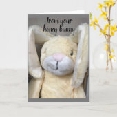 **HAPPY EASTER** À MA CARTE **HONEY BUNNY** (Fleur jaune)