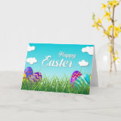 **HAPPY EASTER*** À UNE CARTE SPÉCIALE POUR ENFANT (Fleur jaune)