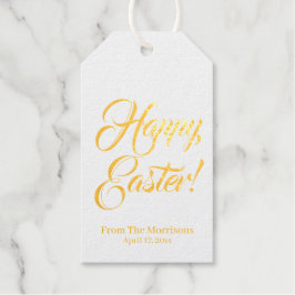 Happy Easter aangepaste script-calligrafie elegant Cadeaulabels