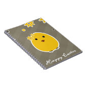 Happy Easter achtergrond Notitieboek (Rechterzijde)