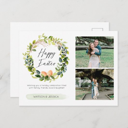 Happy Easter Afbeelding Briefkaart (Voorkant / Achterkant)