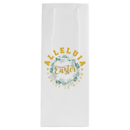 Happy Easter Alleluia Gift Bag Wijn Cadeautas