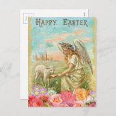 happy easter angel feestdagenkaart (Voorkant / Achterkant)