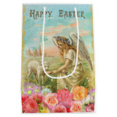  Happy Easter Angel Lamb Medium Cadeauzakje (Achterkant)